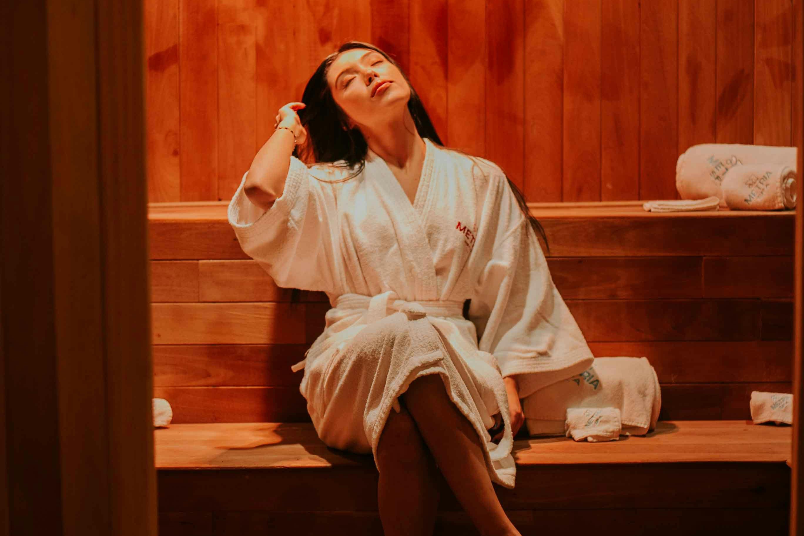 relaxing sauna